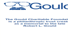 Tablet Screenshot of gouldcharitablefoundation.org